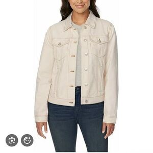 NWOT Buffalo David Bitton Women's Light Cream Jean Jacket size S